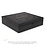Zwarte luxe Bredemeijer Theedoos 12 vaks bamboe, 279x285x76mm