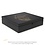Zwarte luxe Bredemeijer Theedoos 12 vaks bamboe, 279x285x76mm