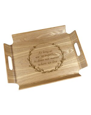  Houten dienblad met retro design, 44,5x33,5cm of 54,5x39,5cm