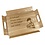Houten dienblad met retro design, 445x335x45mm