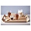 Houten dienblad met retro design, 44,5x33,5cm