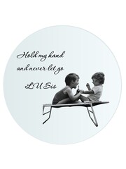  Spiegel graveren, 50cm rond x 0,5cm