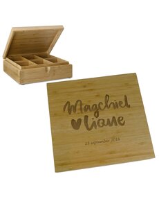 Luxe Bredemeijer Theedoos 6 vaks bamboe