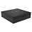 Zwarte luxe Bredemeijer Theedoos 12 vaks bamboe, 279x285x76mm