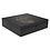 Zwarte luxe Bredemeijer Theedoos 12 vaks bamboe, 279x285x76mm