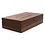 Luxe acacia theedoos met 6 ronde blikjes en theemaatlepel, 208x355x90mm