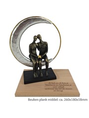  Beeld: echte liefde met beuken plank