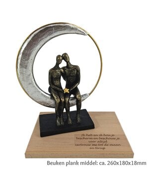  Beeld: echte liefde met beuken plank