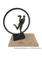  LED-Lamp: blij koppel met beuken plank