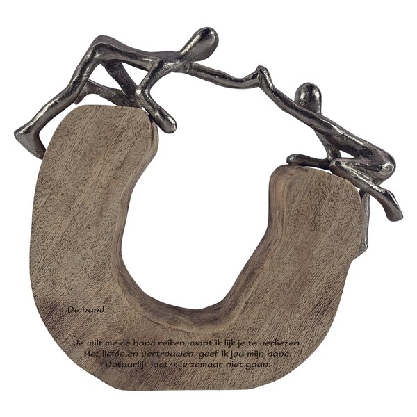 Beeld ondersteunen / aanmoedigen, 29x24x7cm