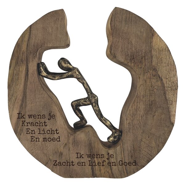 Beeld kracht / moed, 28x29x6cm