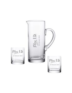 Waterkaraf met 2 tumbler glazen