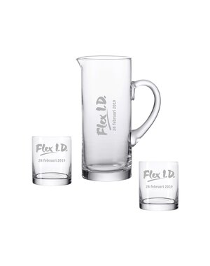 Waterkaraf met 2 tumbler glazen