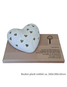  Beeld: porseleinen hart met led-verlichting