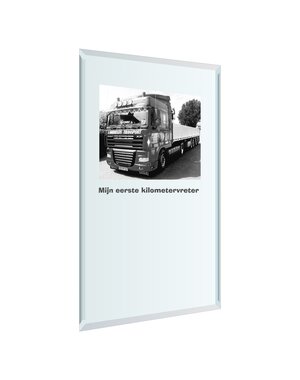  Spiegel graveren,30x60cm of 60x30cm met facet-rand