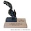 Elkaar de hand geven, incl. beuken plank