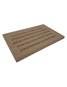  Beuken plank, naturel, 320x205x18mm