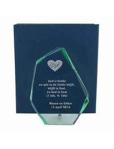  Glazen bokaal, 190x140mm