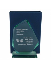  Glazen award, 220x150mm, incl. geschenkdoos