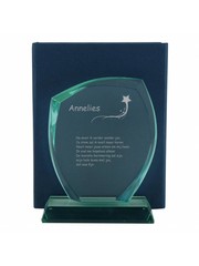  Glazen trofee, 220x160mm, incl. geschenkdoos