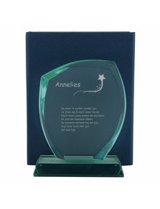  Glazen trofee, 220x160mm