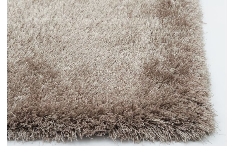 Chester 15 - hoogpolig vloerkleed in beige/bruin