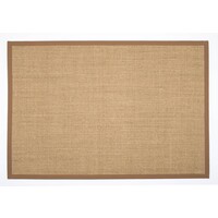 Floorpassion Premium 15 - Prachtig sisal vloerkleed in het Oranje/Bruin met bijpassende band