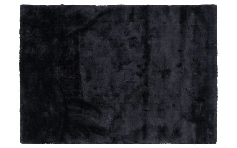 Sandro 24 - Modern hoogpolig vloerkleed in Intense Grey kleursamenstelling