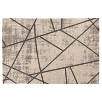 Floorpassion Hailey 23 - Prachtig geometrisch vloerkleed in steengrijs en grijsblauwe kleurstelling