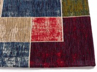 Gaia 45 - Vintage vloerkleed in Rood en Multi kleuren