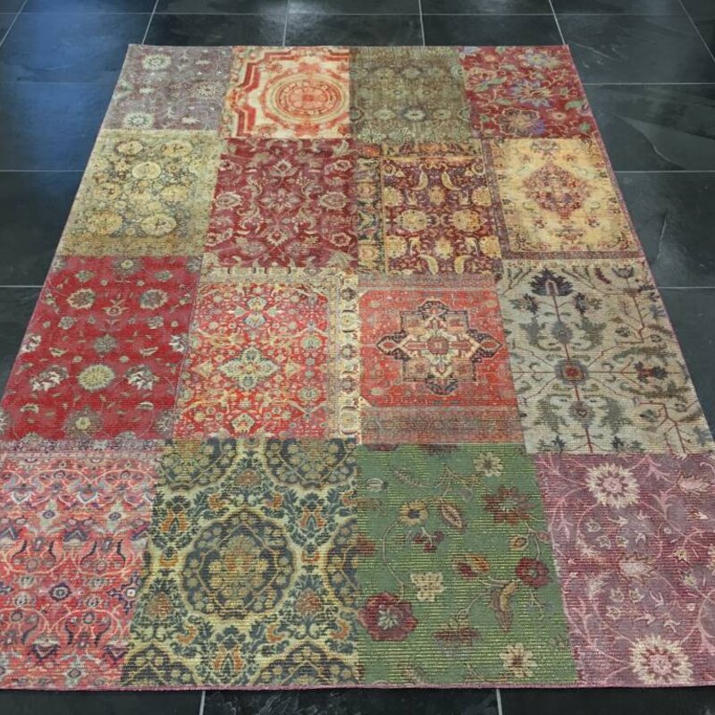 Sofia 99 -  Vintage vloerkleed in Multi kleurensamenstelling