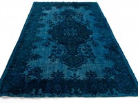 Authentiek Vintage 36 - Vintage vloerkleed in verschillende Blauw tinten