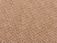 Sisal Outdoor 13 - Sisal vloerkleed voor buiten in beige met crème band