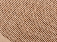 Sisal Outdoor 13 - Rond sisal vloerkleed voor buiten in beige met crème band