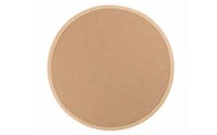 Sisal Outdoor 13 - Rond sisal vloerkleed voor buiten in beige met crème band