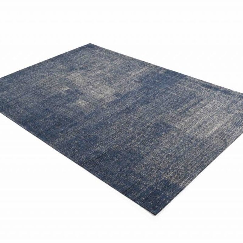 Mace 37 - Vintage vloerkleed in Donkerblauwe kleurstelling