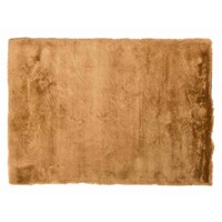 Floorpassion Noëlle Riche 69 - Hoogpolig vloerkleed in Goudbruin