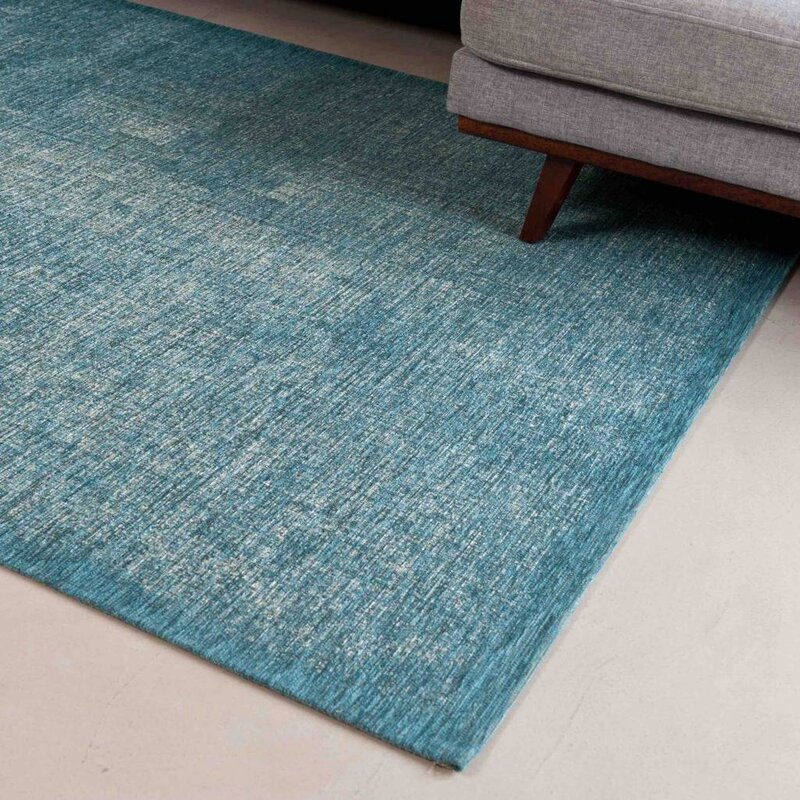 Mace 30 - Vintage vloerkleed in Turquoise kleurstelling