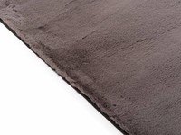 Fay Soft Dark Grey - zacht hoogpolig vloerkleed in donkergrijs