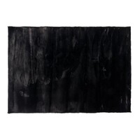 Floorpassion Fay Soft Black - zacht hoogpolig vloerkleed in zwart