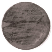 Floorpassion Fay Soft Dark Grey 23 - Rond vloerkleed zacht