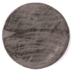 Floorpassion Fay Soft Dark Grey 23 - Rond vloerkleed zacht