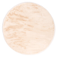 Floorpassion Fay Soft Cream 12 - Rond vloerkleed zacht créme/beige