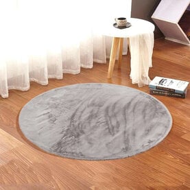 Floorpassion Fay Soft Grey 21 - Rond vloerkleed zacht