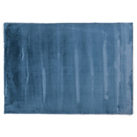 Floorpassion Fay 33 - zacht hoogpolig vloerkleed in azuurblauw-