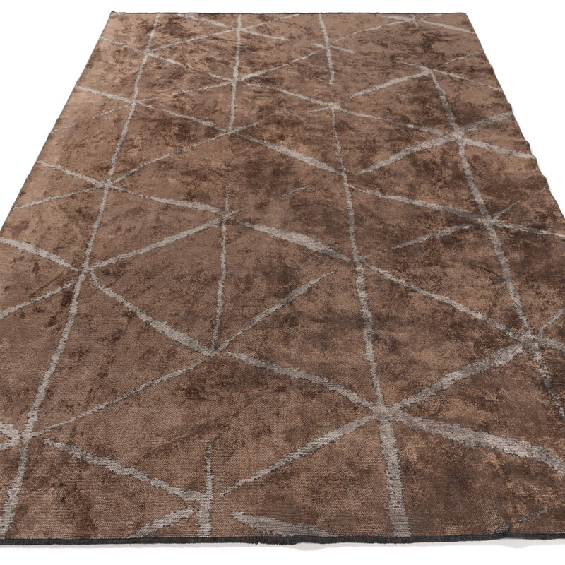 Velours vintage vloerkleed - Radisson 18 - Beige bruin