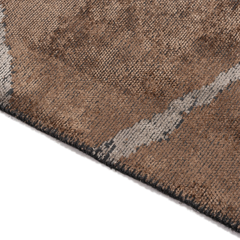 Velours vintage vloerkleed - Radisson 18 - Beige bruin