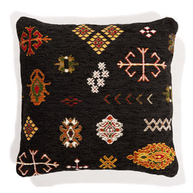 Fred van Leer Sierkussen Bolivian Etis Black