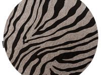 Rond vloerkleed Serengeti Zebra - Floorpassion X Fred