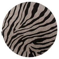 Fred van Leer Rond vloerkleed Serengeti Zebra - Floorpassion X Fred